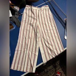 Express cropped striped pants